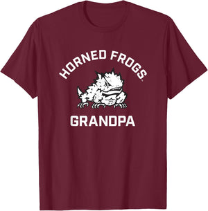 TCU Horned Frogs Arched Grandpa T-Shirt - T-Shirt | Maroon