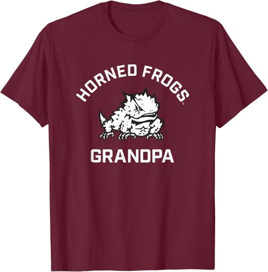 TCU Horned Frogs Arched Grandpa T-Shirt - T-Shirt | Maroon