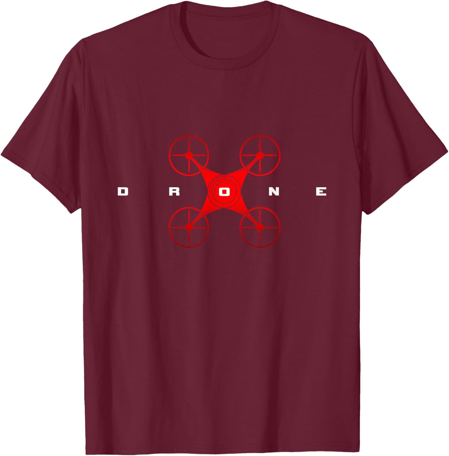 Quadcopter Drone Pilot T-Shirt - T-Shirt | Maroon