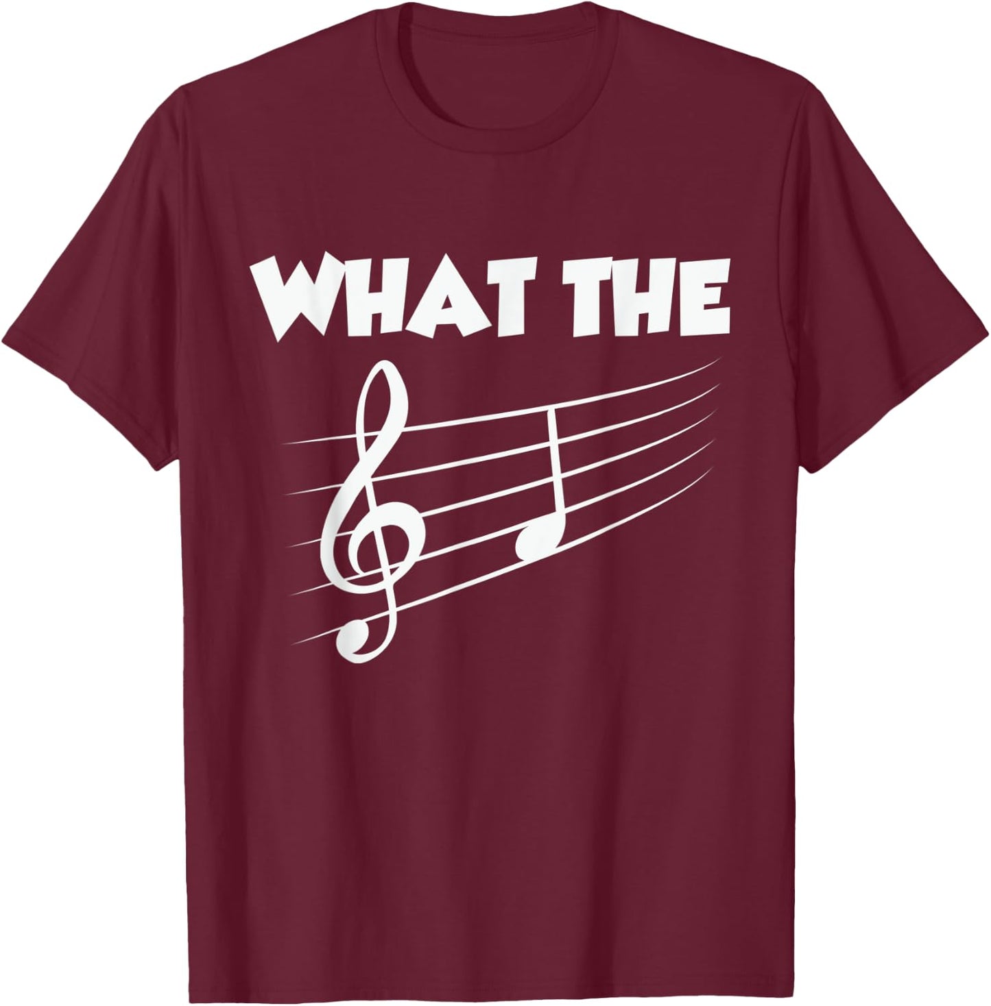 What The F Music T-Shirt - T-Shirt | Maroon