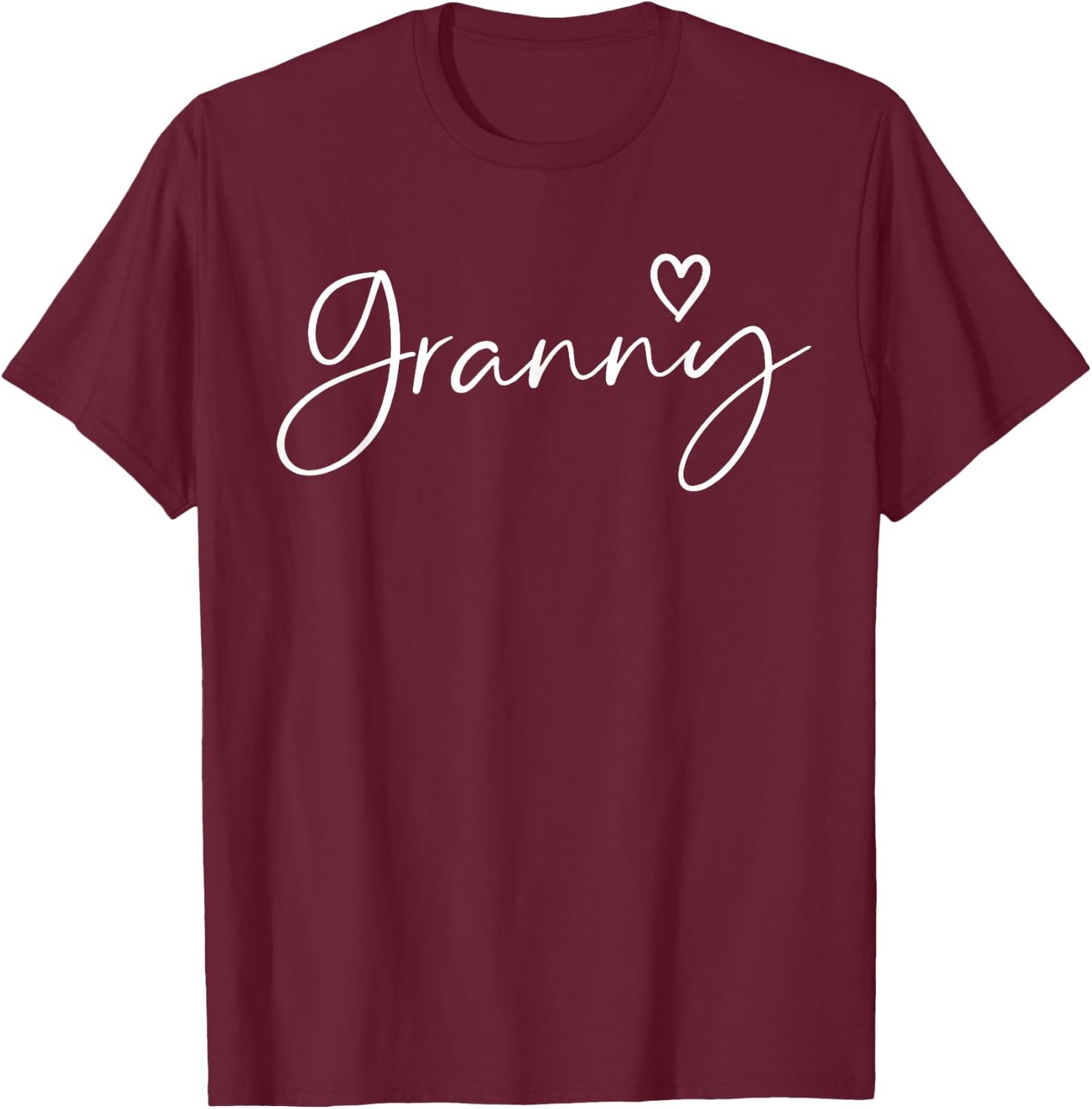 Granny Gifts Grandma Heart Mother's Day Granny T-Shirt - T-Shirt | Maroon