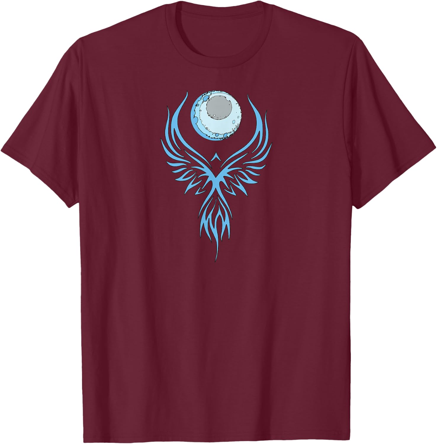 Phoenix Bird : Grab the Moon "Recovery" T-Shirt - T-Shirt | Maroon