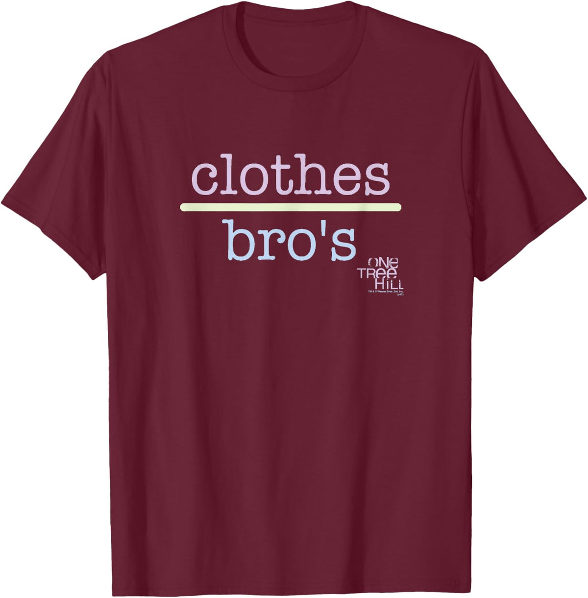 Popfunk One Tree Hill Clothes Over Bros T-Shirt - T-Shirt | Maroon
