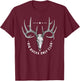 Deer Whitetail Buck Hunting Big Bucks Only Club T-Shirt - T-Shirt | Maroon