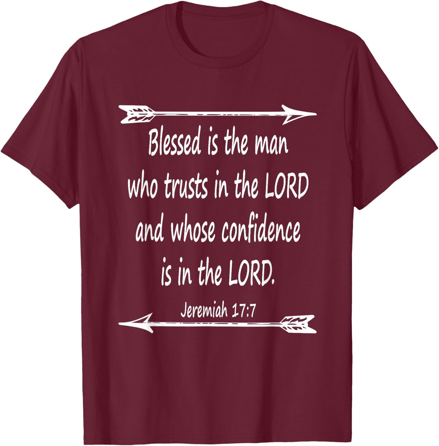 Fathers Day Bible Verse Christian Scripture T-Shirt - T-Shirt | Maroon