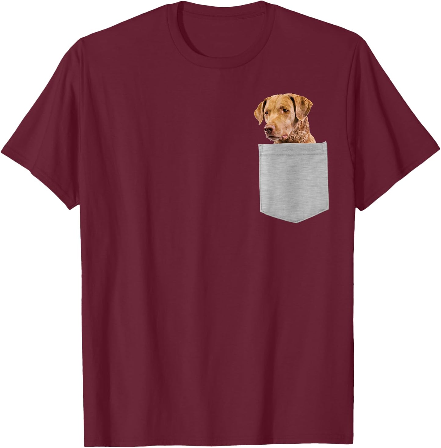 Dog in Your Pocket Chesapeake Bay Retriever T-Shirt - T-Shirt | Maroon
