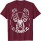 Party Elk and Deer - Elkaholic T-Shirt - T-Shirt | Maroon