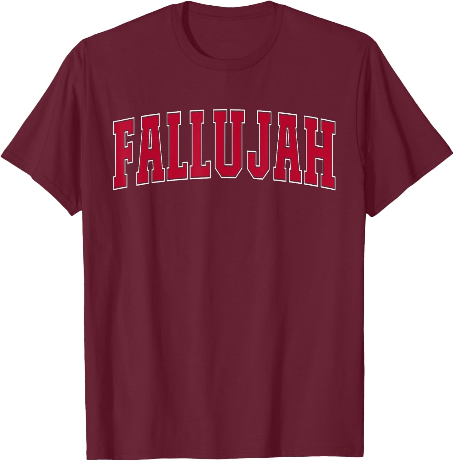 Fallujah Iraq Lovers Patriotic Proud Iraqi Fallujah Women Men T-Shirt - T-Shirt | Maroon