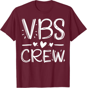 VBS Crew Faith-Based Gathering Sunday School Teacher Women Girls Kids T-Shirt - T-Shirt | Maroon