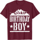 Birthday Boy Army Party Kids Present Military Fan Child T-Shirt - T-Shirt | Maroon