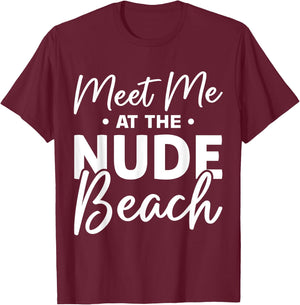 Naturist Nudism Design for a Nudist T-Shirt - T-Shirt | Maroon