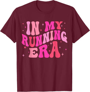 In My Running Era Running Lover Runner Squad Women Girls T-Shirt - T-Shirt | Maroon