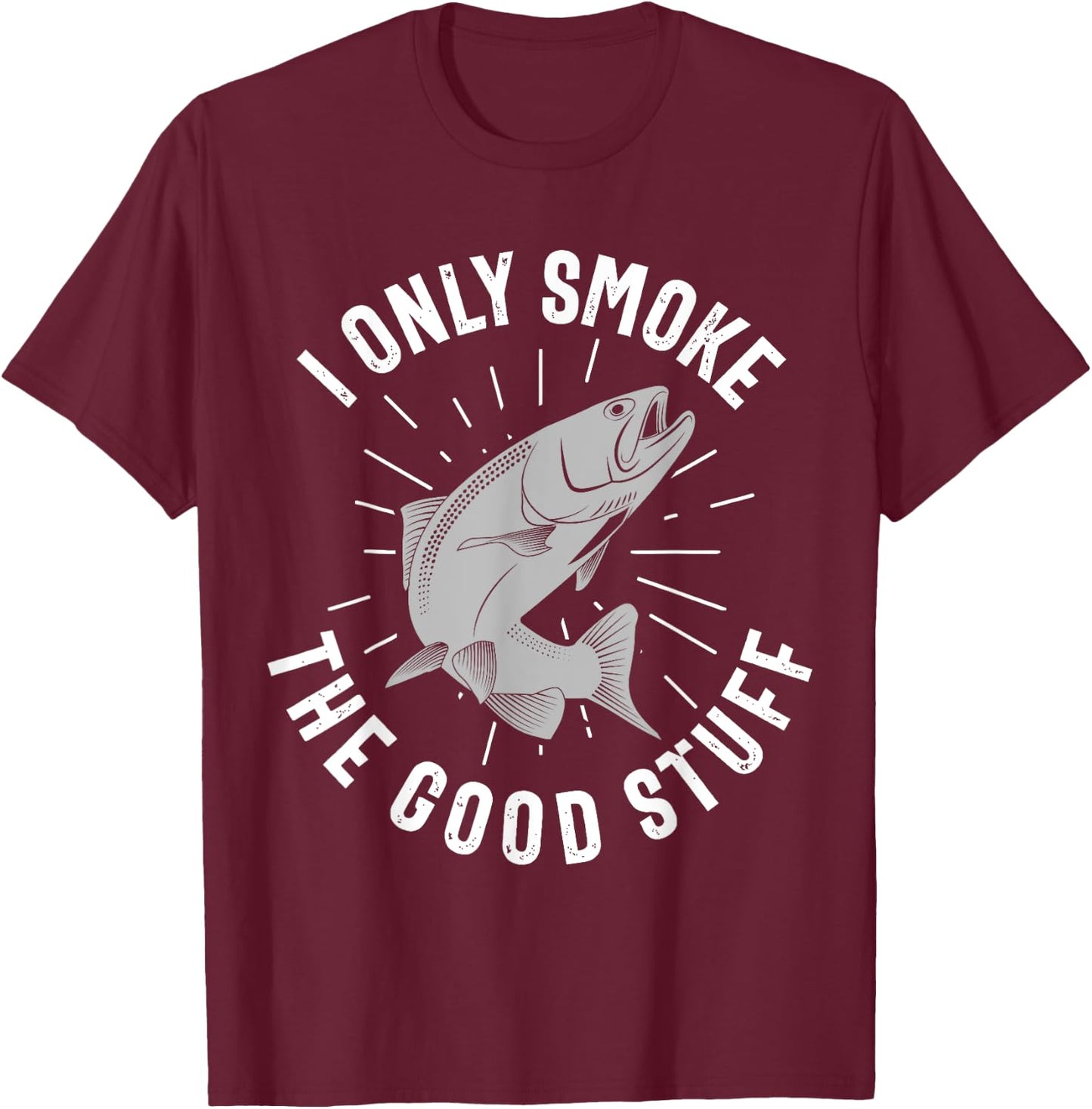 King Salmon Fishing fisherman T-Shirt - T-Shirt | Maroon