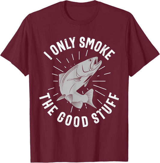 King Salmon Fishing fisherman T-Shirt - T-Shirt | Maroon