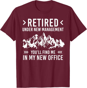 Retired Humor Hiking Backpacking Funny Retirement Plan T-Shirt - T-Shirt | Maroon