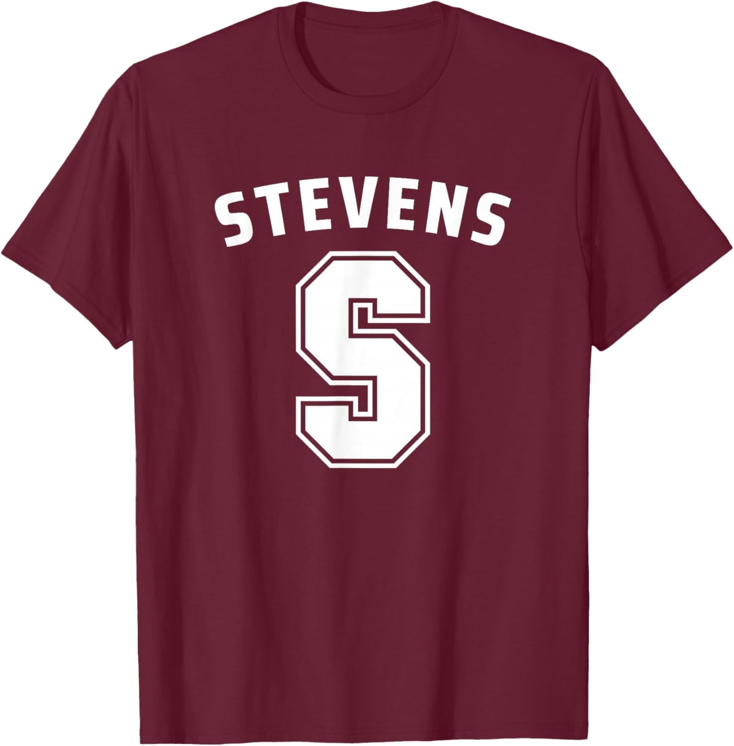 Stevens Institute of Technology Stevens Ducks S Logo T-Shirt - T-Shirt | Maroon