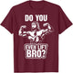 Funny Jesus Bodybuilder T Shirt - Do you even lift bro? T-Shirt - T-Shirt | Maroon