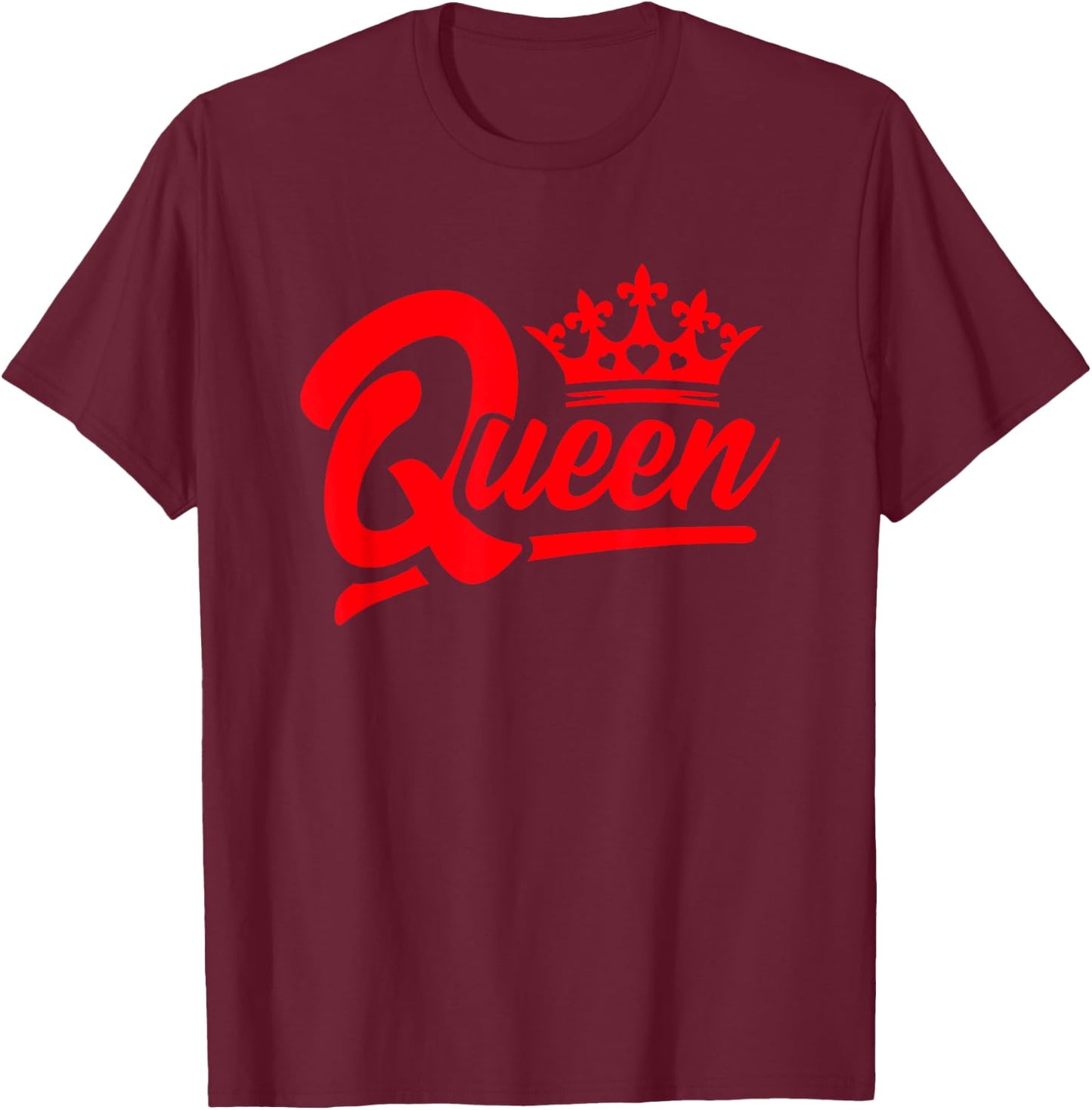 Queen Hearts Halloween Costume - Valentines Queen of Hearts T-Shirt - T-Shirt | Maroon