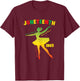 Juneteenth Ballerina Black Beautiful Ballet Girls Kids Women T-Shirt - T-Shirt | Maroon