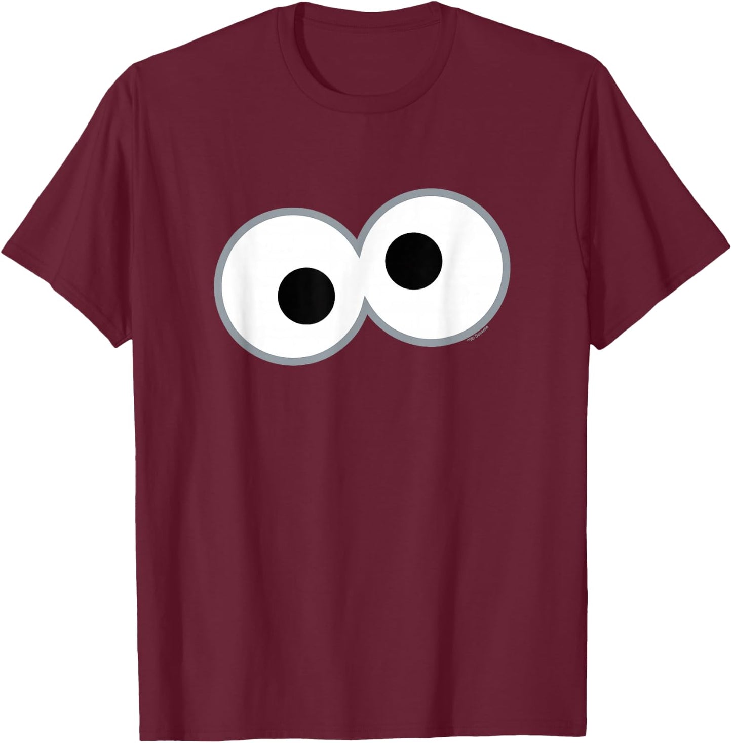 Sesame Street Cookie Monster Eyes Halloween Costume T-Shirt - T-Shirt | Maroon