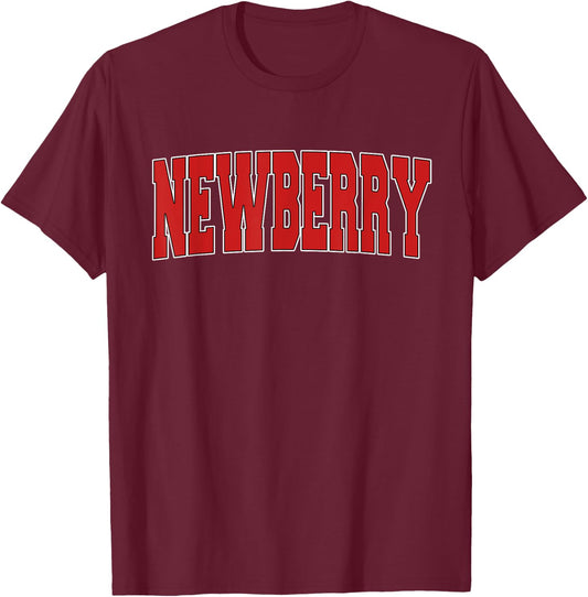 NEWBERRY SC SOUTH CAROLINA Varsity Style USA Vintage Sports T-Shirt - T-Shirt | Maroon