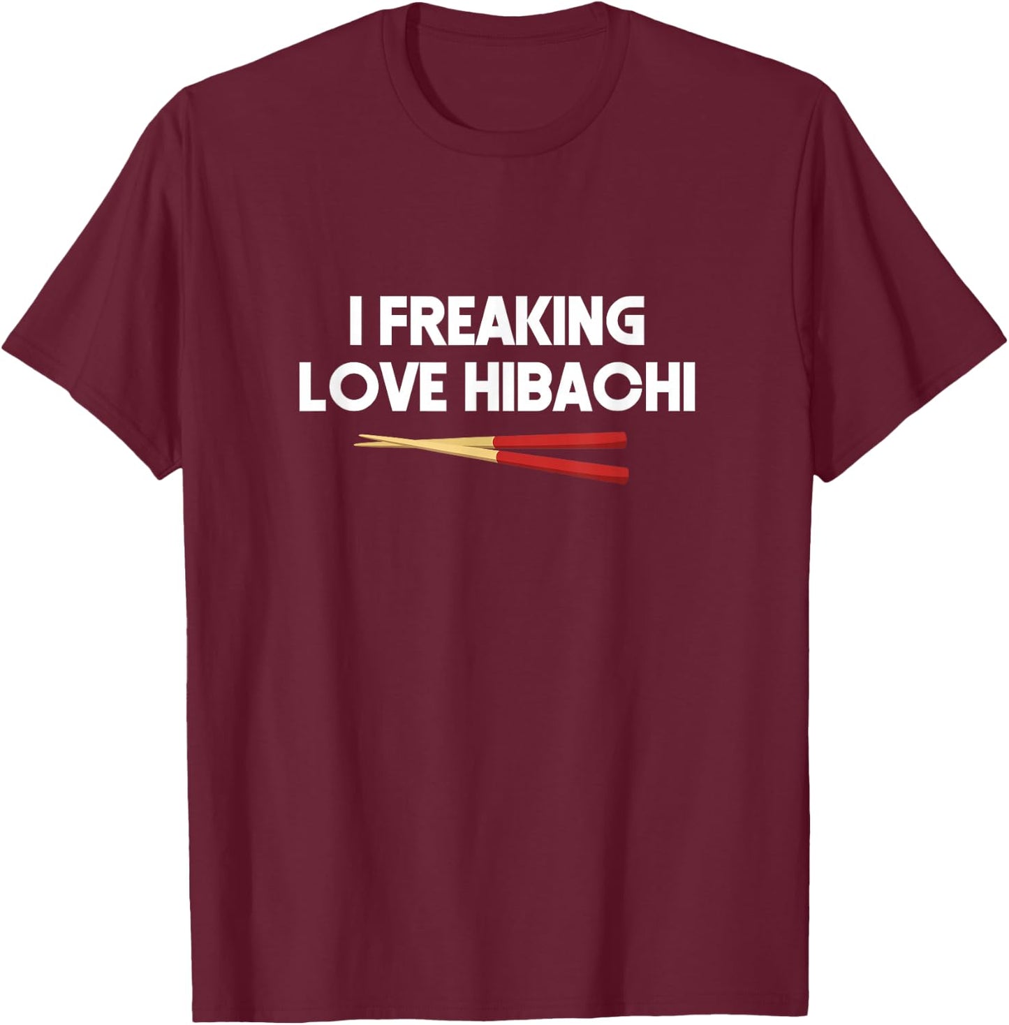 Hibachi Gift, All I Want Is Habachi Shirt T-Shirt - T-Shirt | Maroon