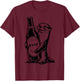 Funny Cute Otter Holding Beer Cool Animal Sea Otters T-Shirt - T-Shirt | Maroon