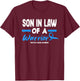 Son In Law Of A Warrior Prostate Cancer Awareness T-Shirt - T-Shirt | Maroon