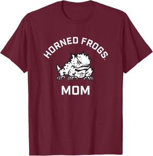 TCU Horned Frogs Arched Mom T-Shirt - T-Shirt | Maroon