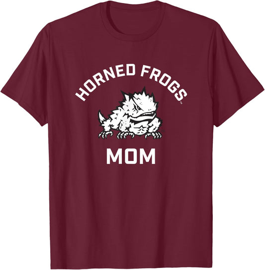 TCU Horned Frogs Arched Mom T-Shirt - T-Shirt | Maroon