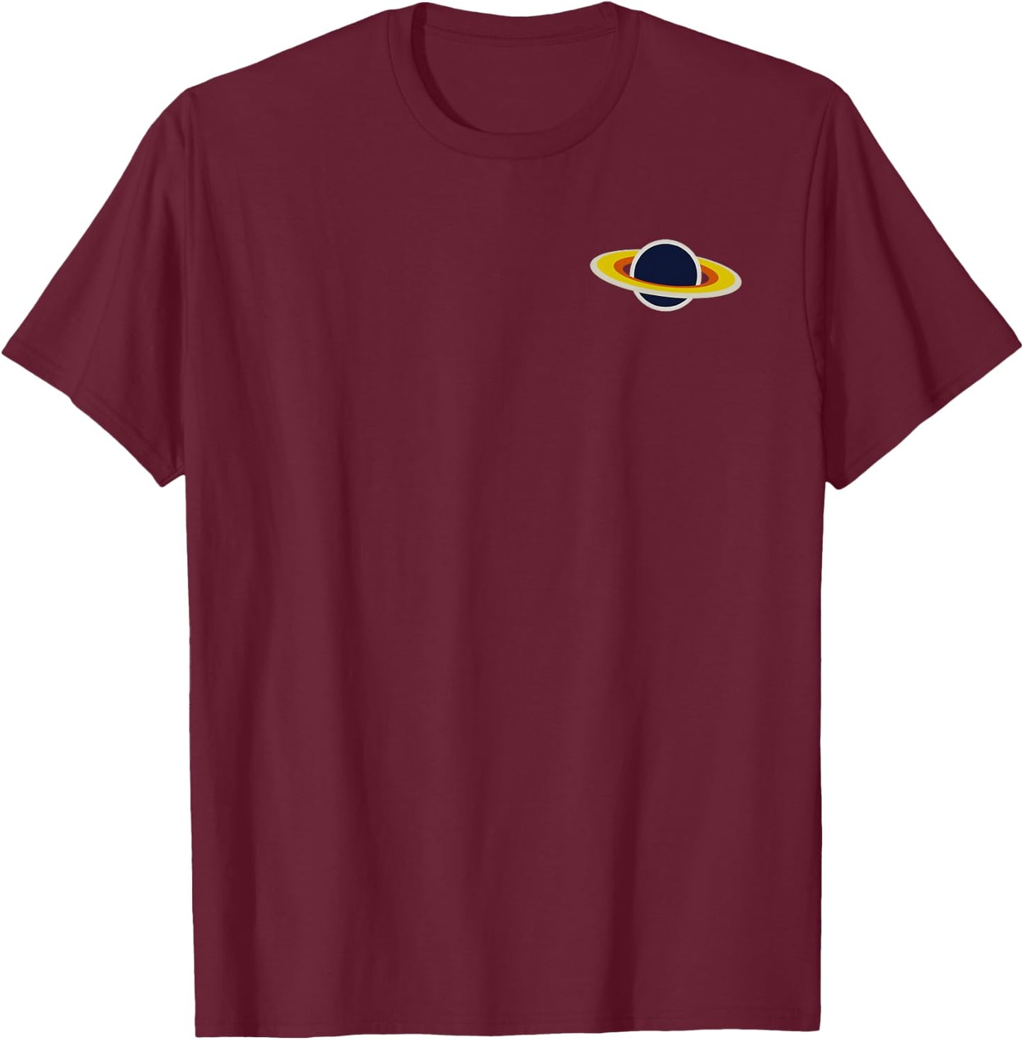 Retro Astronomy Planet T-Shirt - T-Shirt | Maroon