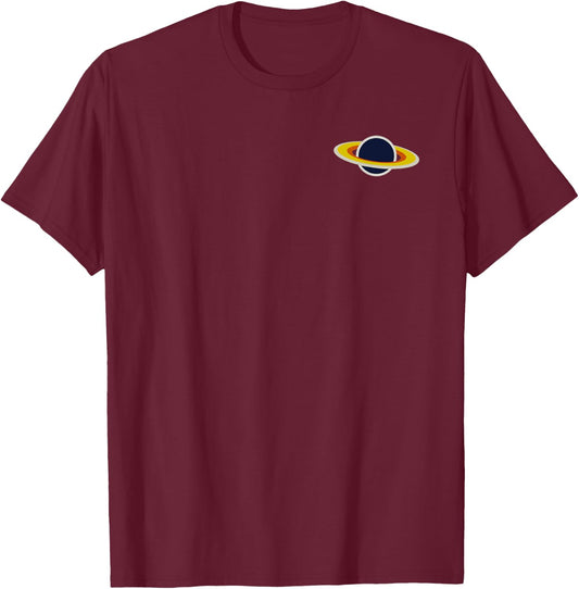 Retro Astronomy Planet T-Shirt - T-Shirt | Maroon
