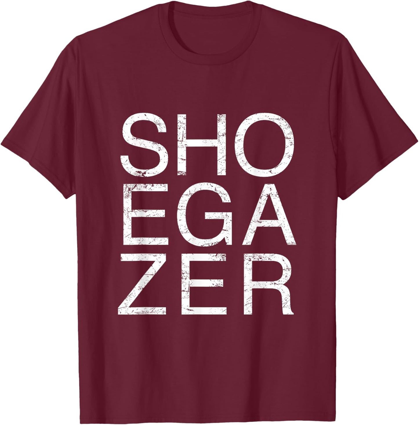 Shoegazer Music Guitar Fuzz Pedal Emo Indie 1990s 2000s T-Shirt - T-Shirt | Maroon