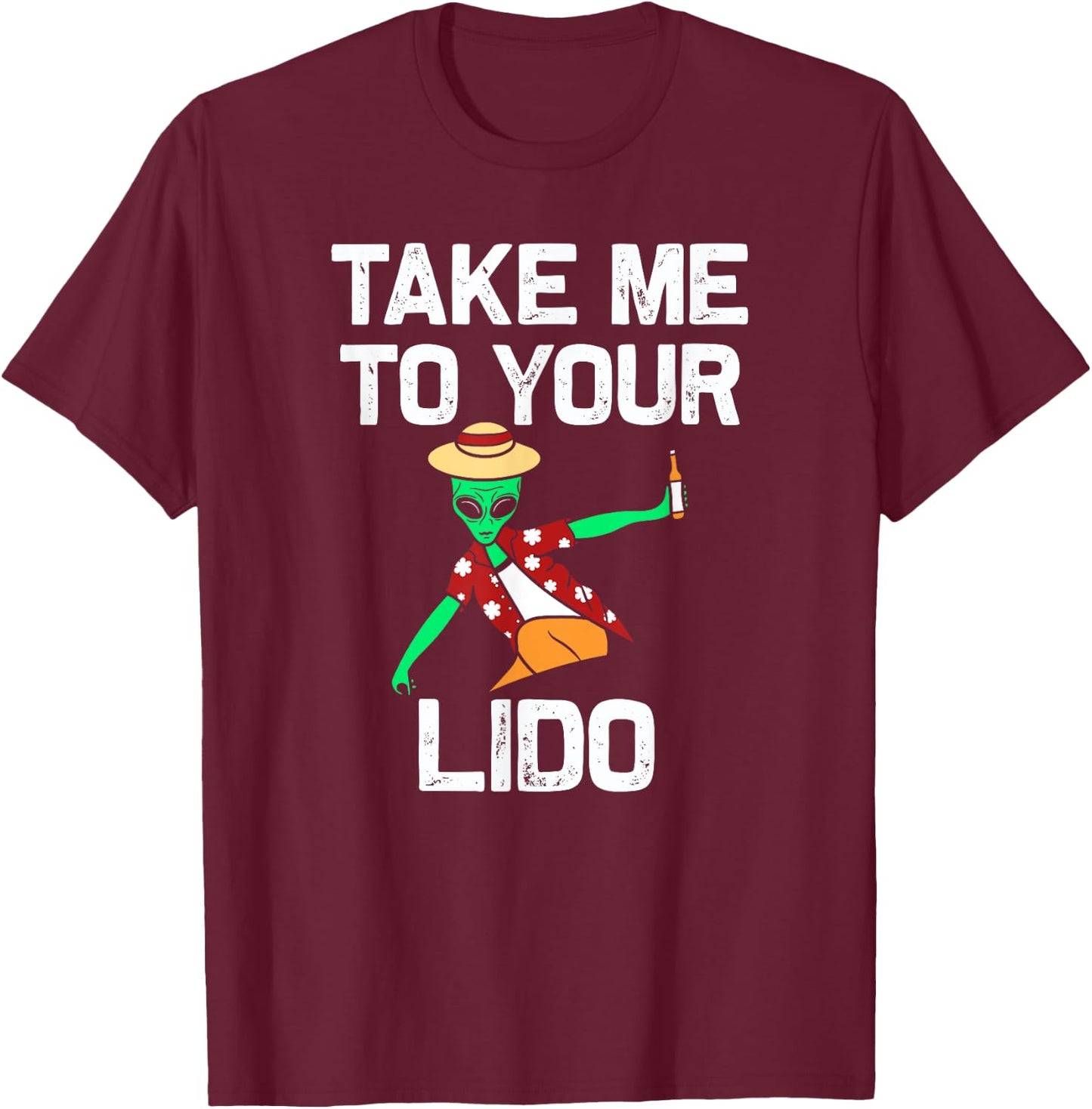 Take me to your Lido | Funny Cruise Vacation gift T-Shirt - T-Shirt | Maroon