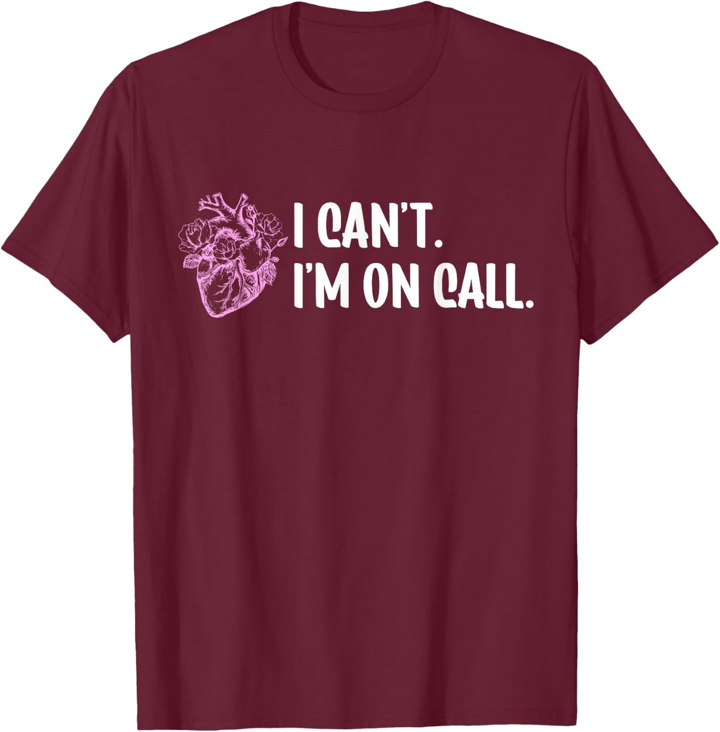 Cardiac Cath Lab Technologist Funny -Adults Black Small Modern Fun T-Shirt - T-Shirt | Maroon