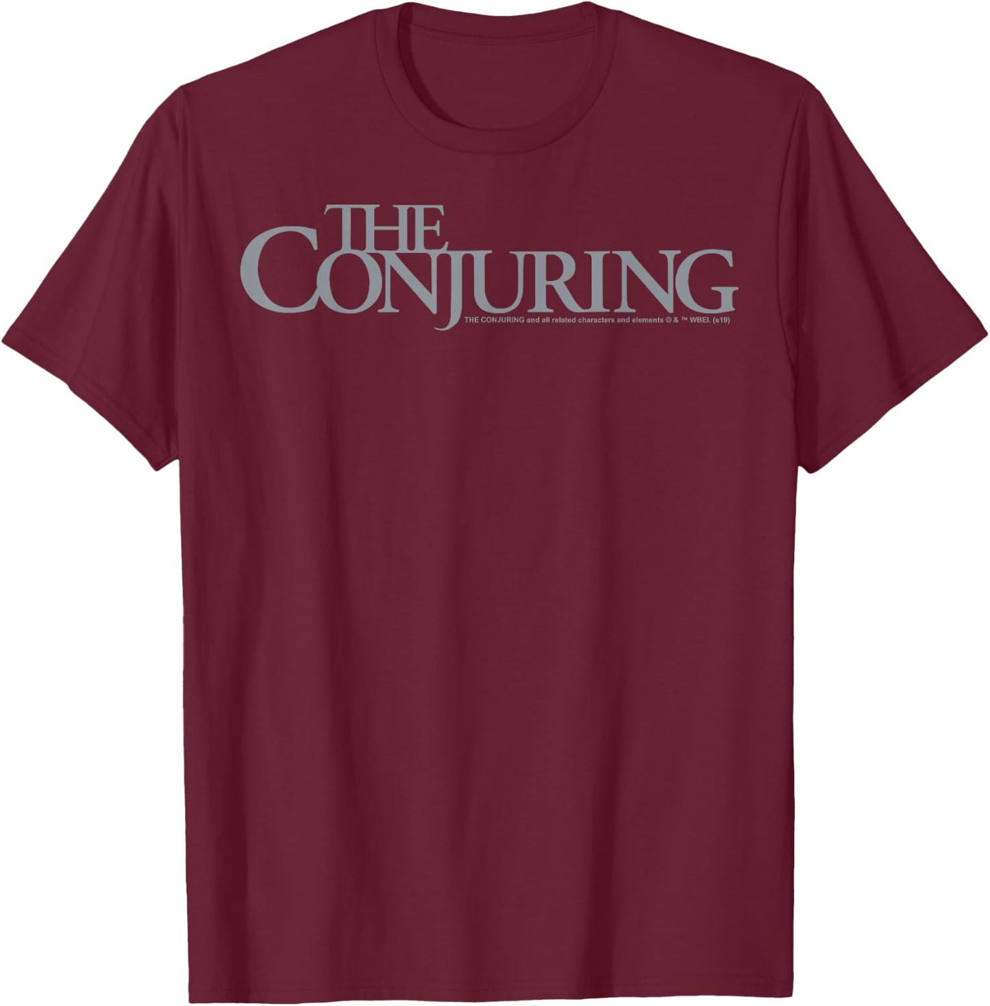 The Conjuring Silver Logo T-Shirt - T-Shirt | Maroon