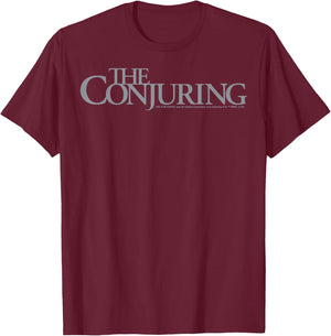 The Conjuring Silver Logo T-Shirt - T-Shirt | Maroon