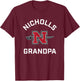 Nicholls State University Colonels Arched Grandpa T-Shirt - T-Shirt | Maroon