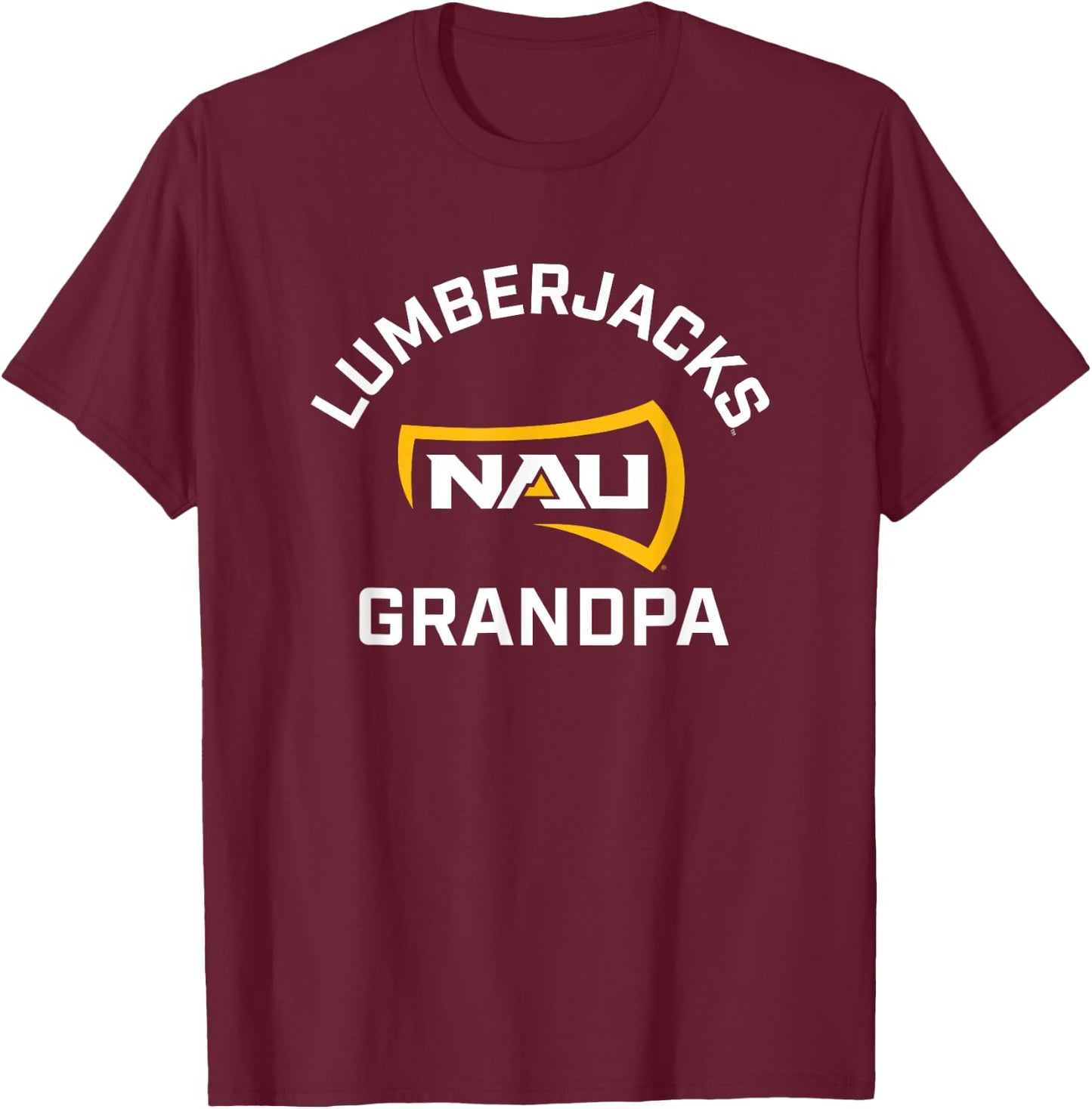 Northern Arizona NAU Lumberjacks Arched Grandpa T-Shirt - T-Shirt | Maroon