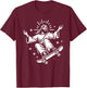 Jesus Riding Skateboard Funny Christian Skateboarding T-Shirt - T-Shirt | Maroon