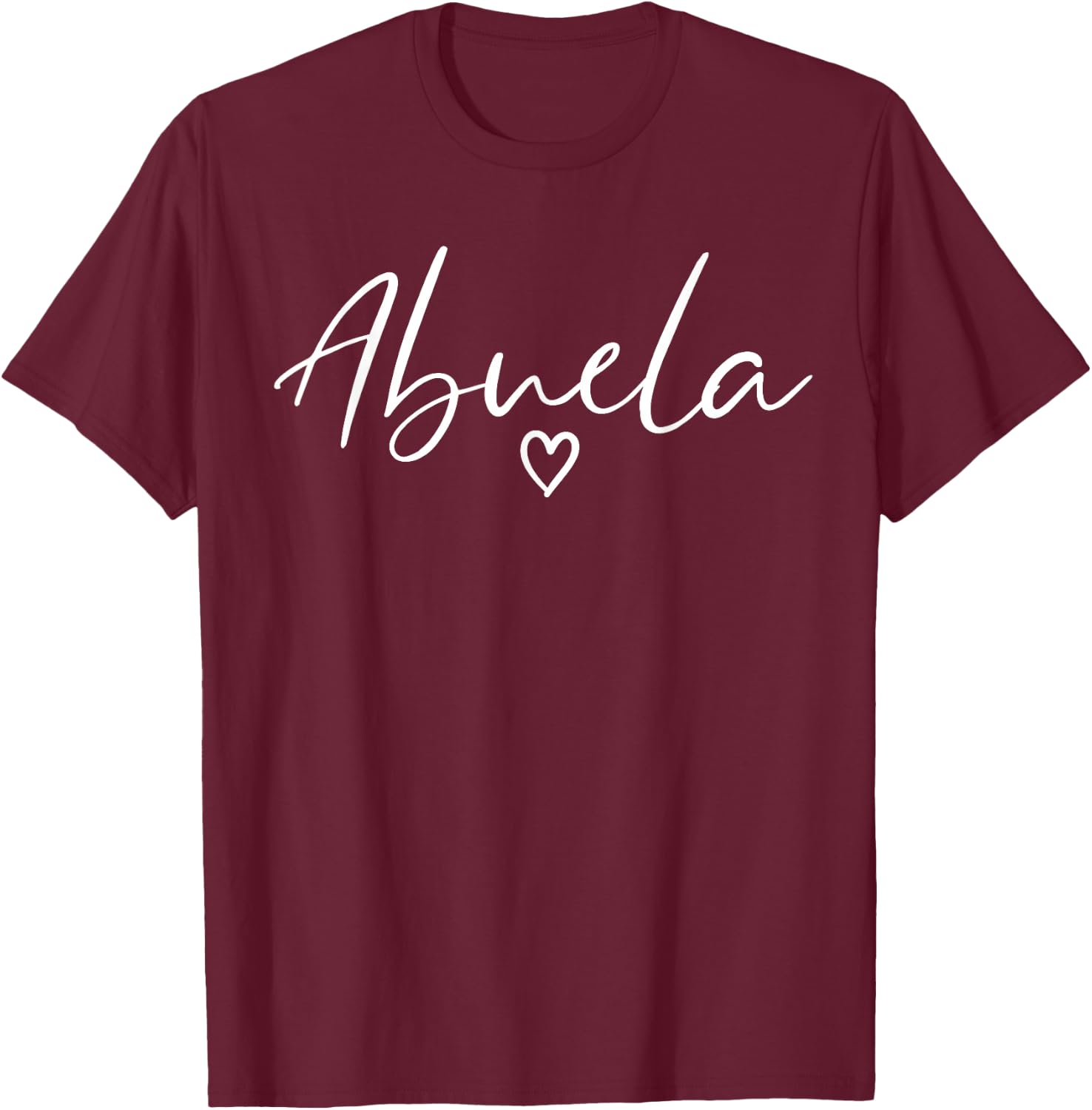 Abuela Gifts Grandma Heart Mother's Day Abuela T-Shirt - T-Shirt | Maroon