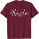 Abuela Gifts Grandma Heart Mother's Day Abuela T-Shirt - T-Shirt | Maroon