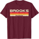 Brooks Surname Birthday Family Reunion 80s 90s Sunset T-Shirt - T-Shirt | Maroon