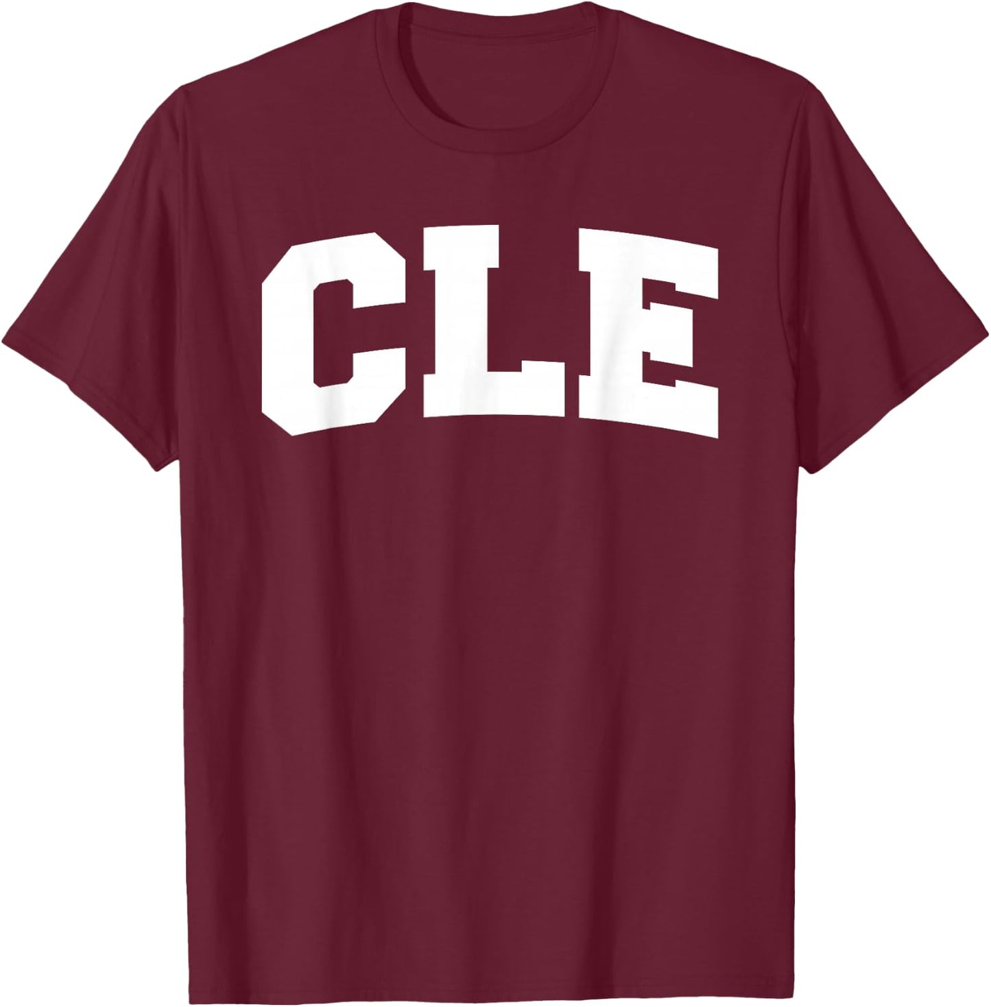 Cleveland CLE T-Shirt - T-Shirt | Maroon