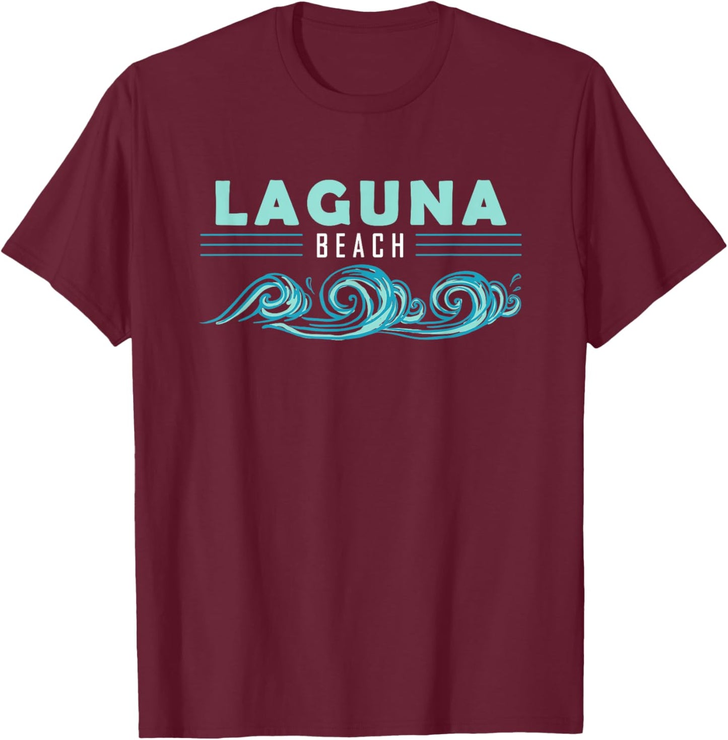 Laguna Beach California Souvenir T-Shirt - T-Shirt | Maroon