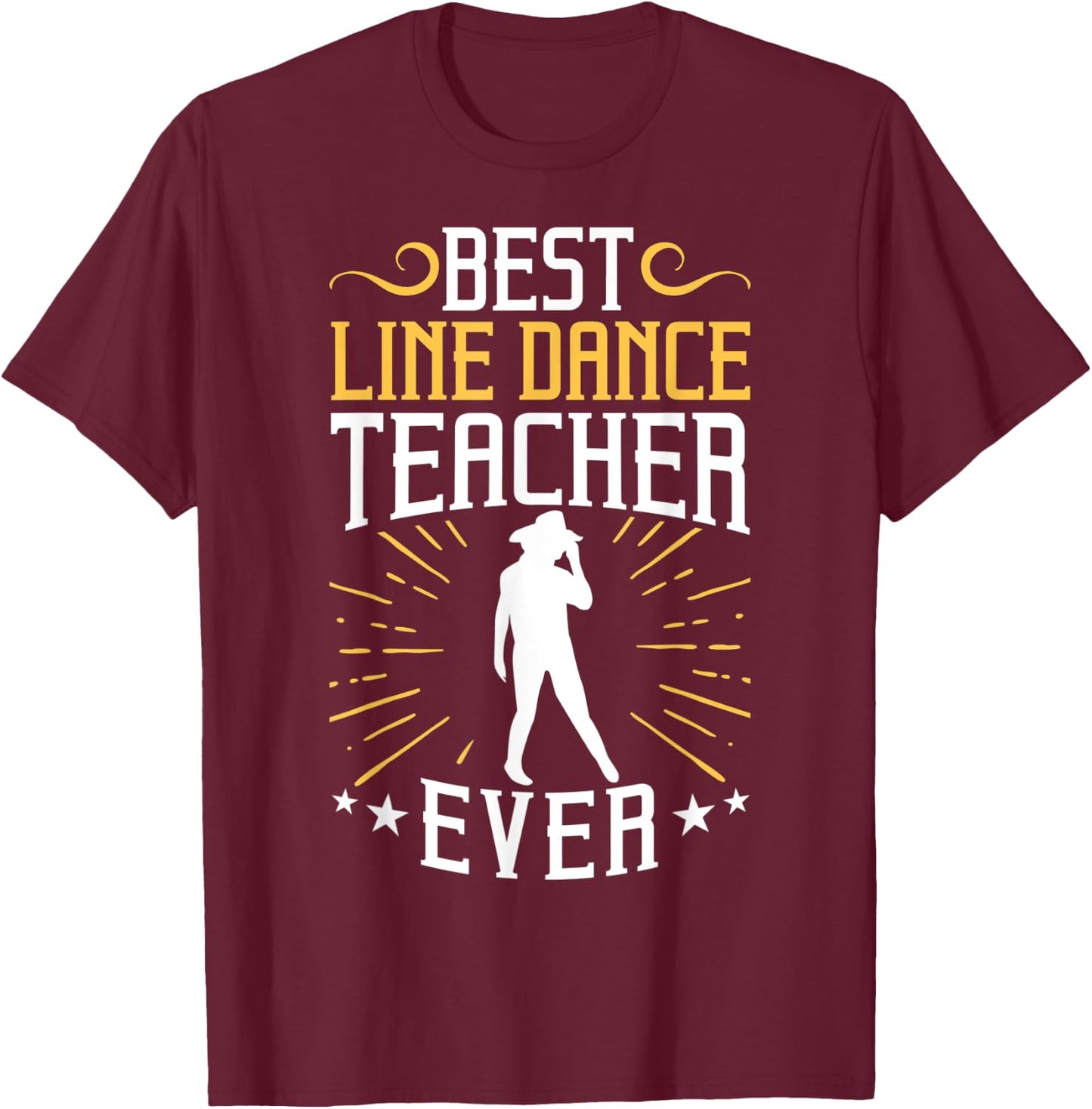 Line Dancing Clothes Country Dance Costume Line Dancer T-Shirt - T-Shirt | Maroon