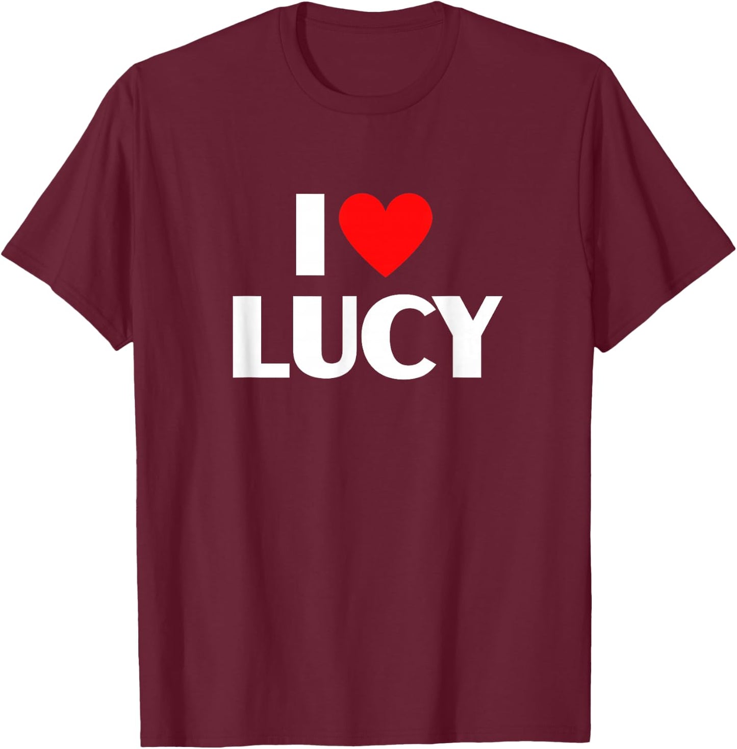 I Heart Lucy - I Love Best Lucy T-Shirt - T-Shirt | Maroon