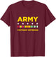 Vietnam Veteran Shirt - Army T-Shirt - T-Shirt | Maroon