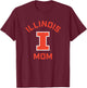 University of Illinois Fighting Illini Arched Mom T-Shirt - T-Shirt | Maroon