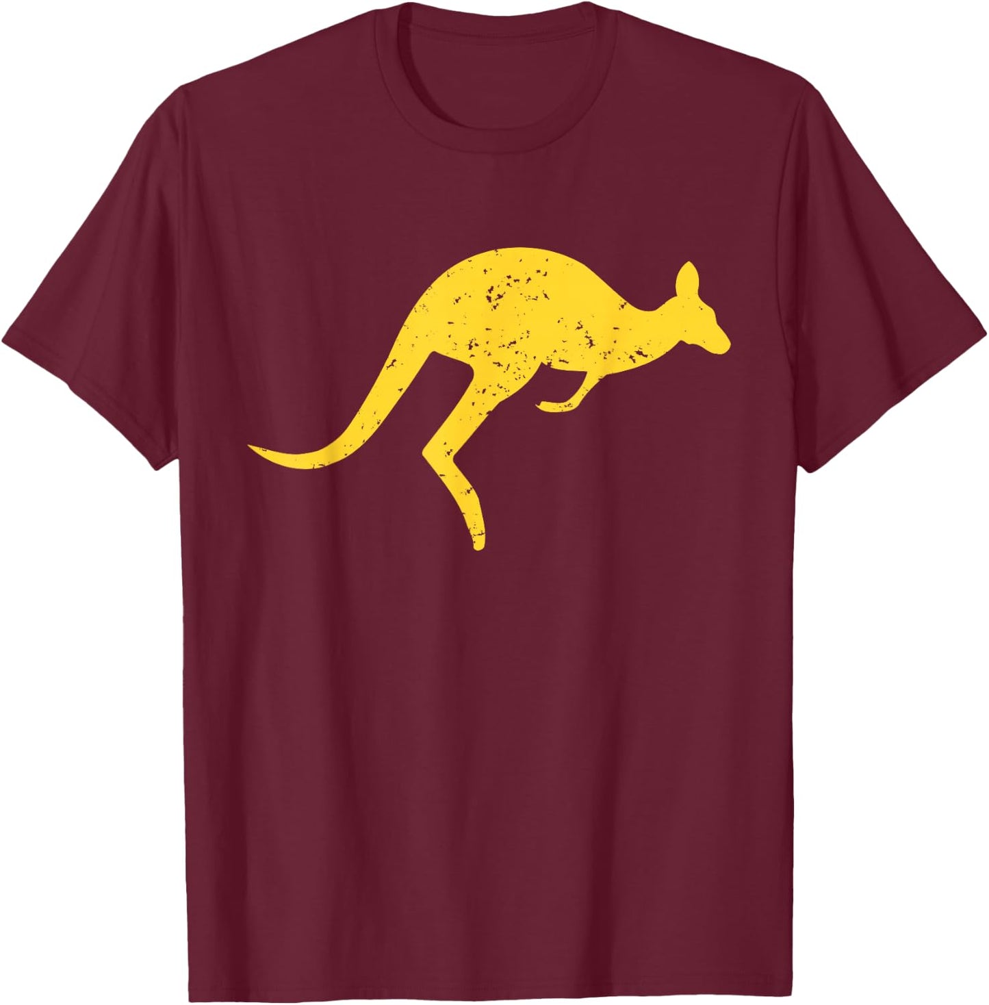 Vintage Kangaroo Australia Shirt Aussie Roo Kangaroo T-Shirt - T-Shirt | Maroon